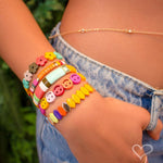 Pulseira Kiki Losangos Metal Amarela