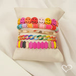 Pulseira Kiki Losangos Metal Pink