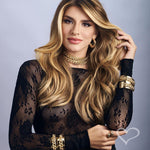 Brinco de Argola Texturizado Malú Folheado a Ouro 18k