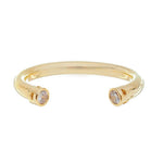 Bracelete Tubo Hannah Zircônias Folheado a Ouro 18k