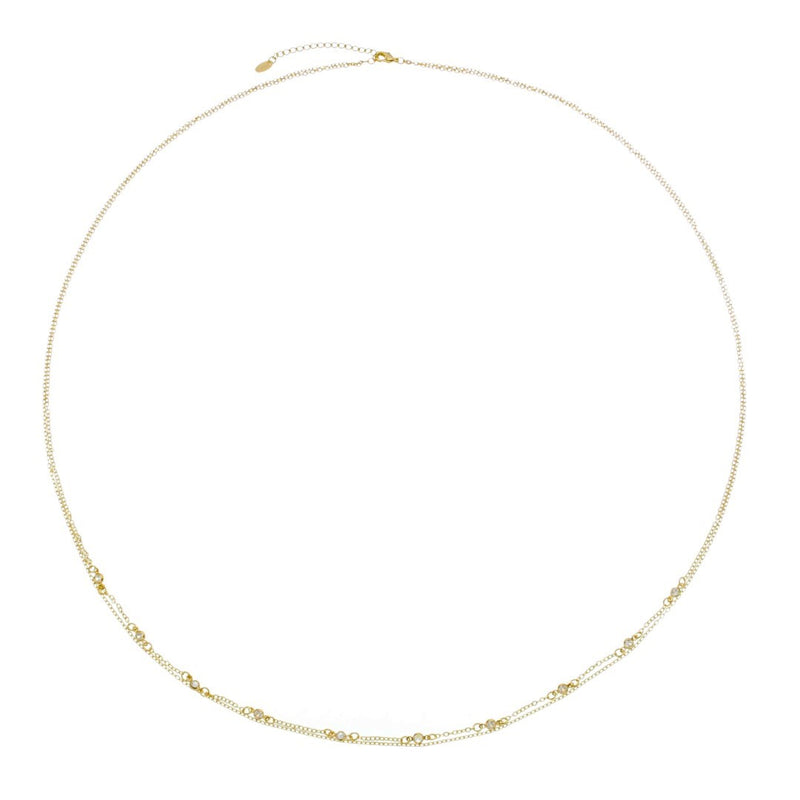 Belly Chain Ananda Zircônias Folheado a Ouro 18k