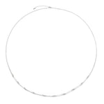Belly Chain Ananda Zircônias Folheado em Ródio Branco
