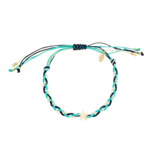 Pulseira Brenda Estrela Ajustável Azul