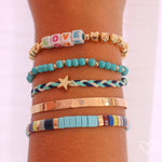 Pulseira Brenda Estrela Ajustável Azul