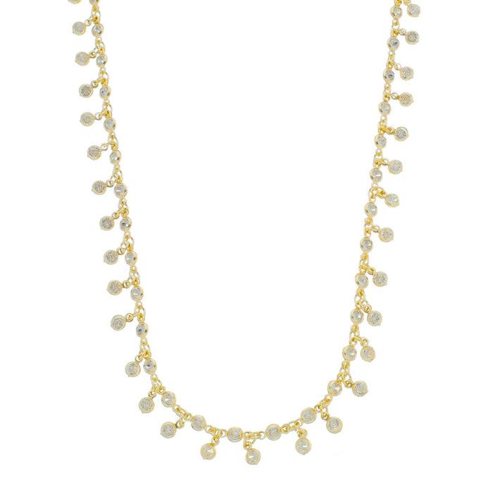 Colar de Zircônias Alice Mini Pontos de Luz Folheado a Ouro 18k