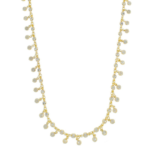 Colar de Zircônias Alice Mini Pontos de Luz Folheado a Ouro 18k