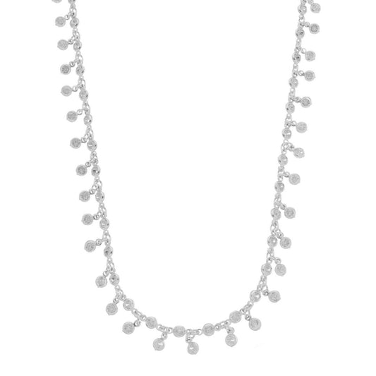 Colar de Zircônias Alice Mini Pontos de Luz Folheado em Ródio Branco