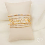 Tornozeleira Constelação Estrelas Sirius Folheada a Ouro 18k