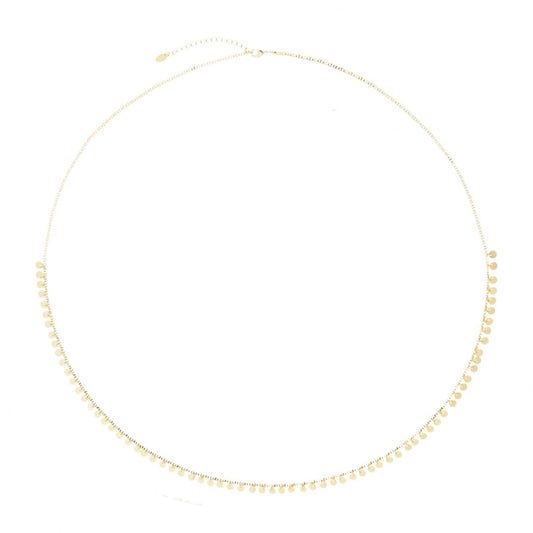 Belly Chain Mikonos Mini Medalhas Folheado a Ouro 18k