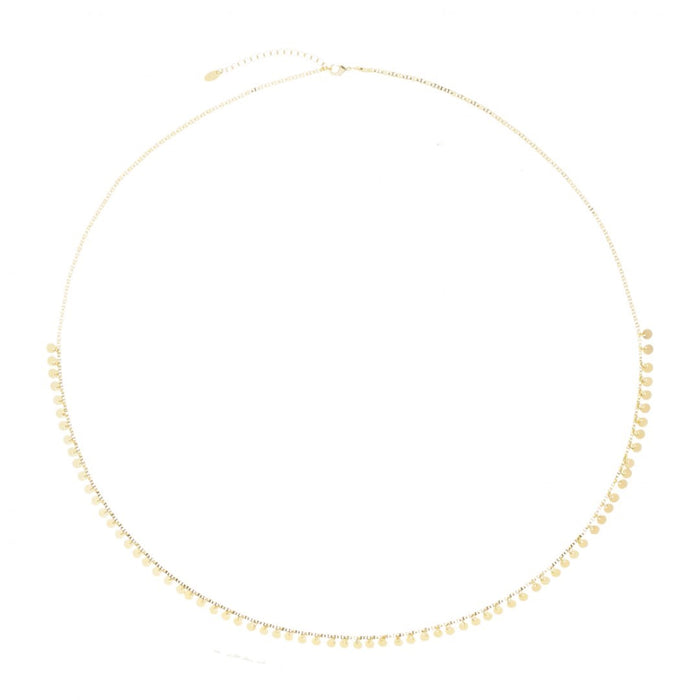 Belly Chain Mikonos Mini Medalhas Folheado a Ouro 18k