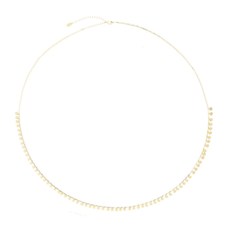 Belly Chain Mikonos Mini Medalhas Folheado a Ouro 18k