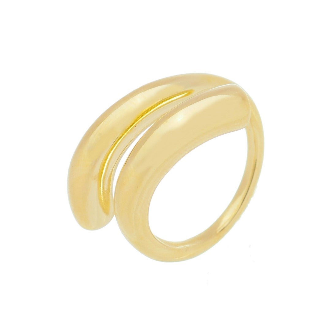 Anel Vintage Marielle Folheado a Ouro 18k