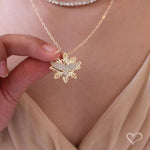 Colar Mandala Espírito Santo Zircônias Folheado a Ouro 18k