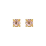 Brinco Ponto de Luz P Amor Hcc Zircônia Folheado a Ouro 18k