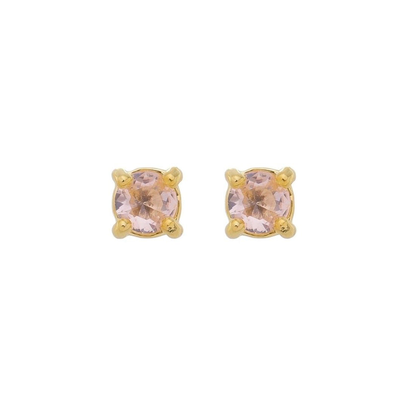 Brinco Ponto de Luz P Amor Hcc Zircônia Folheado a Ouro 18k