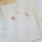 Brinco Ponto de Luz P Amor Hcc Zircônia Folheado a Ouro 18k