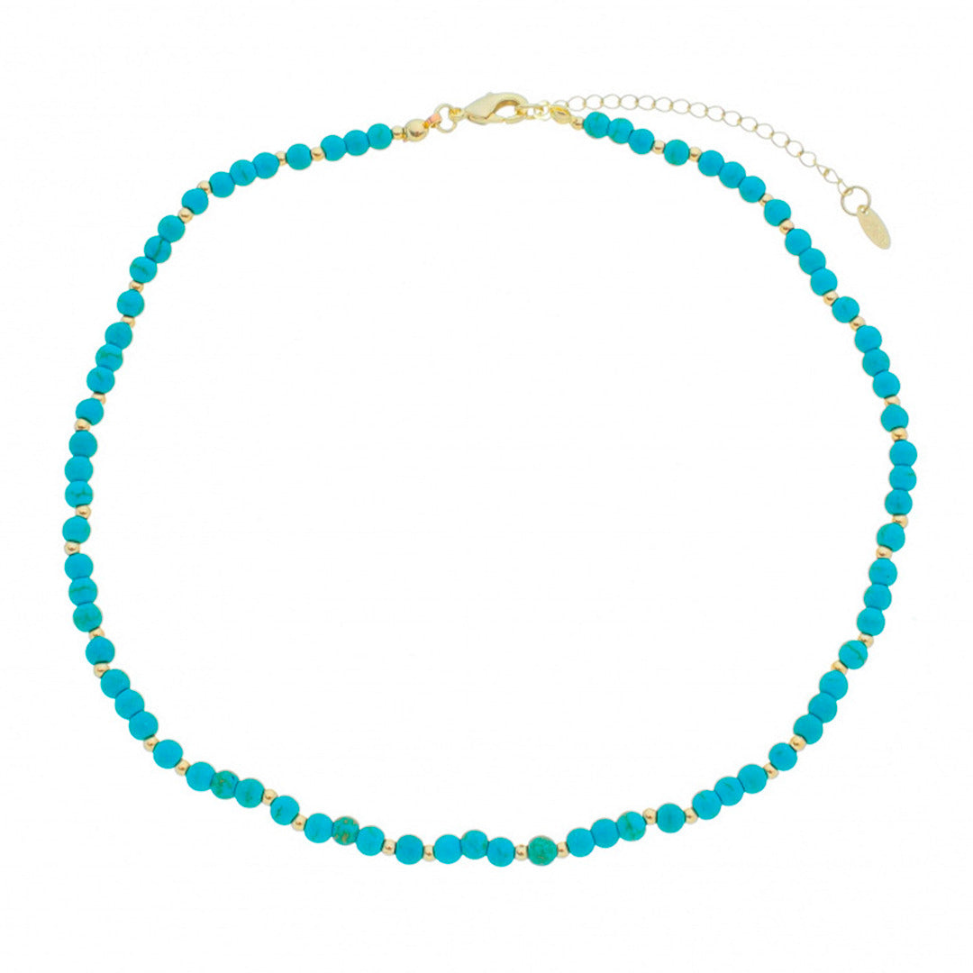 Choker Yasmin Howlita Turquesa