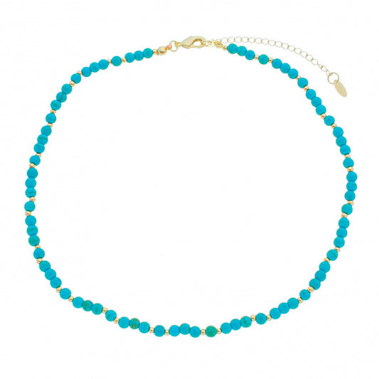 Choker Yasmin Howlita Turquesa