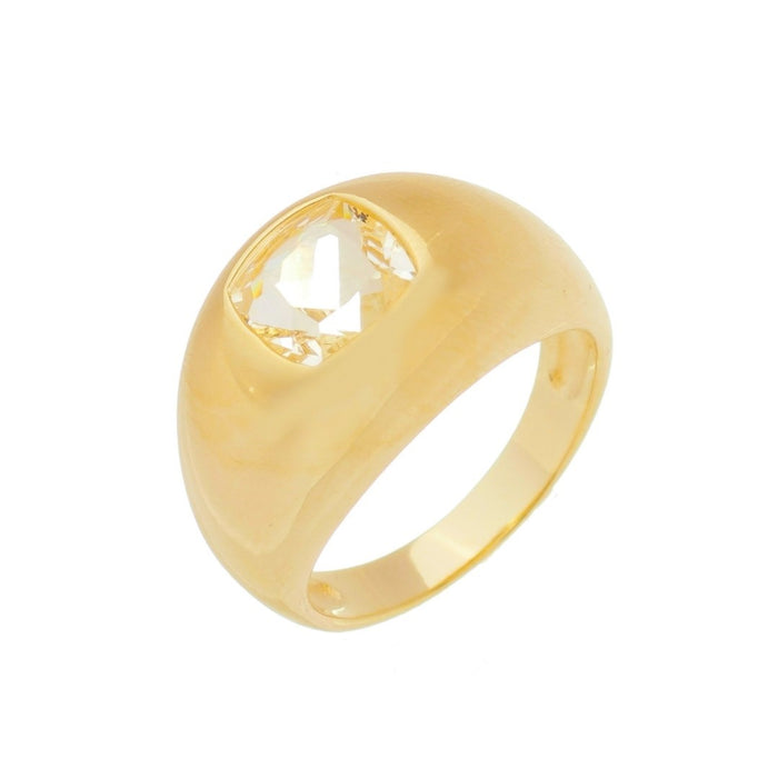 Anel Ana Luiza Zircônia Folheado a Ouro 18k