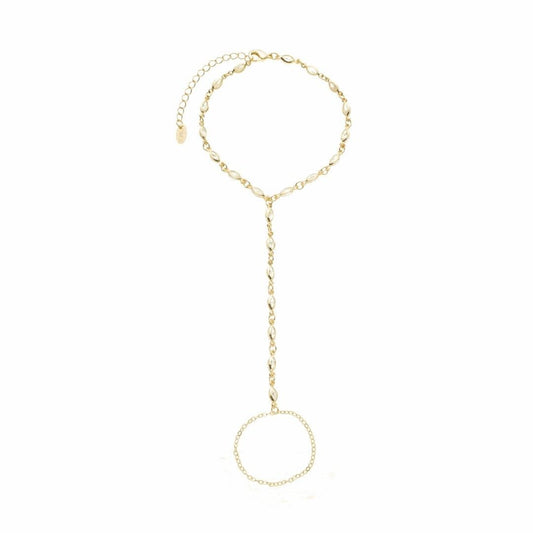 Pulseira de Mão Alana Zircônias Folheada a Ouro 18k