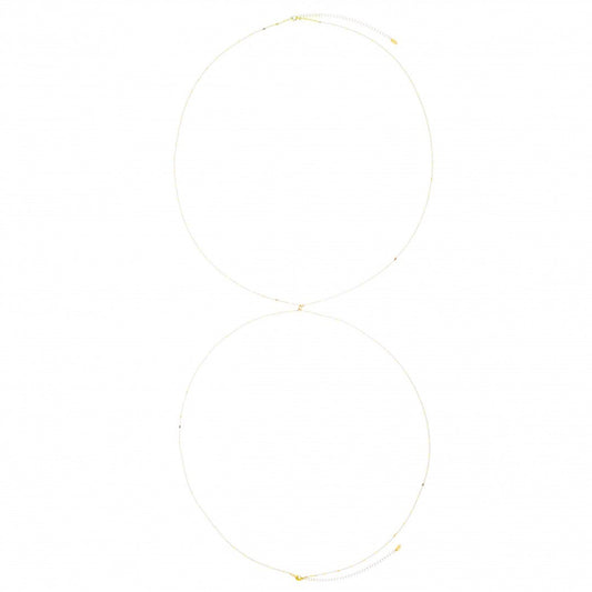 Body Chain Giseli Mini Coração Folheado a Ouro 18k