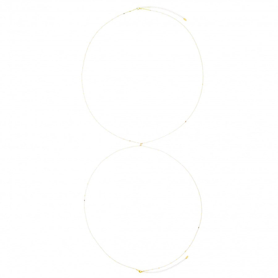 Body Chain Giseli Mini Coração Folheado a Ouro 18k