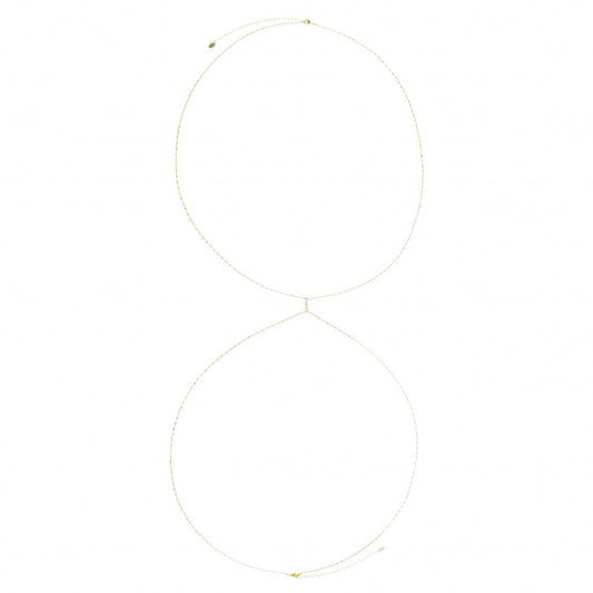 Body Chain Naomi Zircônia Folheado a Ouro 18k