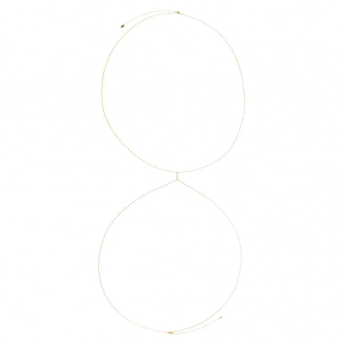 Body Chain Naomi Zircônia Folheado a Ouro 18k