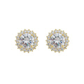 Brinco Ponto de Luz Nina Zircônias Folheado a Ouro 18k