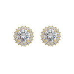 Brinco Ponto de Luz Nina Zircônias Folheado a Ouro 18k