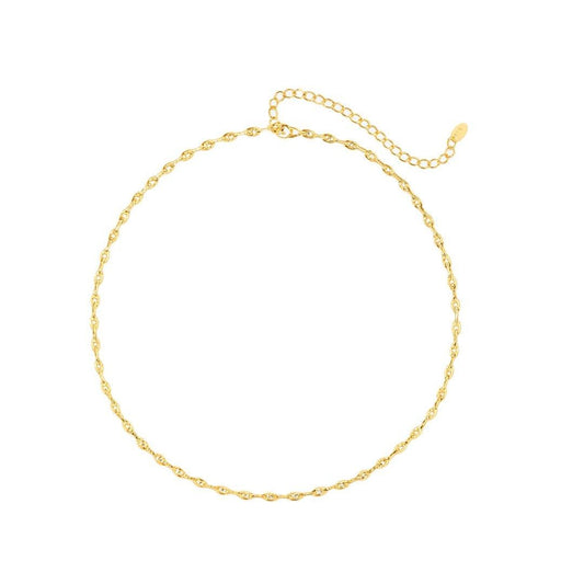 Choker Beatriz Mini Elos Folheada a Ouro 18k