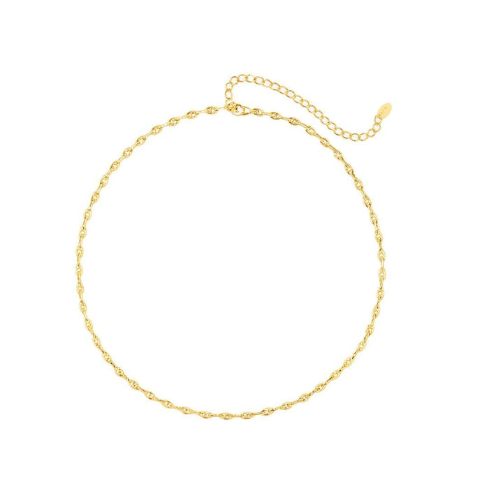 Choker Beatriz Mini Elos Folheada a Ouro 18k