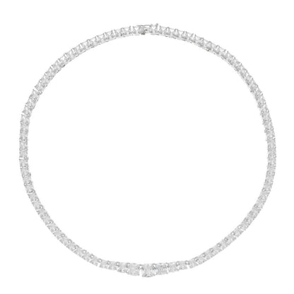 Colar Riviera Elizabeth Zircônias Folheado em Ródio Branco Piuka