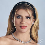 Colar Riviera Elizabeth Zircônias Folheado em Ródio Branco Piuka