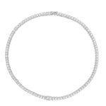 Colar Riviera Dominique Zircônias Folheado em Ródio Branco Piuka