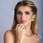 Colar Curto Ilana Elos Folheado a Ouro 18k Piuka