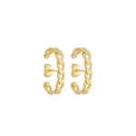 Brinco Ear Hook Brooke Elos Folheado a Ouro 18k