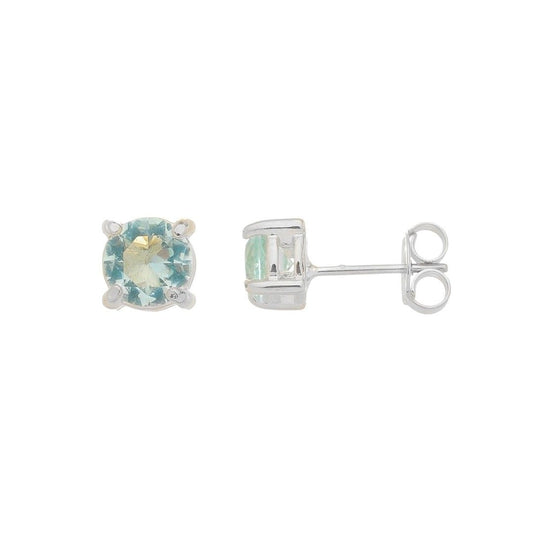 Brinco Ponto de Luz Annie M Zircônia Acqua Folheado em Ródio Branco