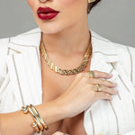 Anel de Dedinho Collen Folheado a Ouro 18k