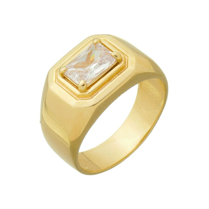 Anel Erika Zircônia Folheado a Ouro 18k