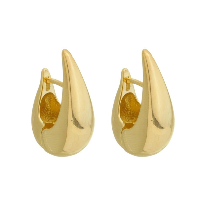Brinco de Argola Vintage Glenda P Folheado a Ouro 18k