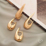 Brinco de Argola Vintage Glenda P Folheado a Ouro 18k