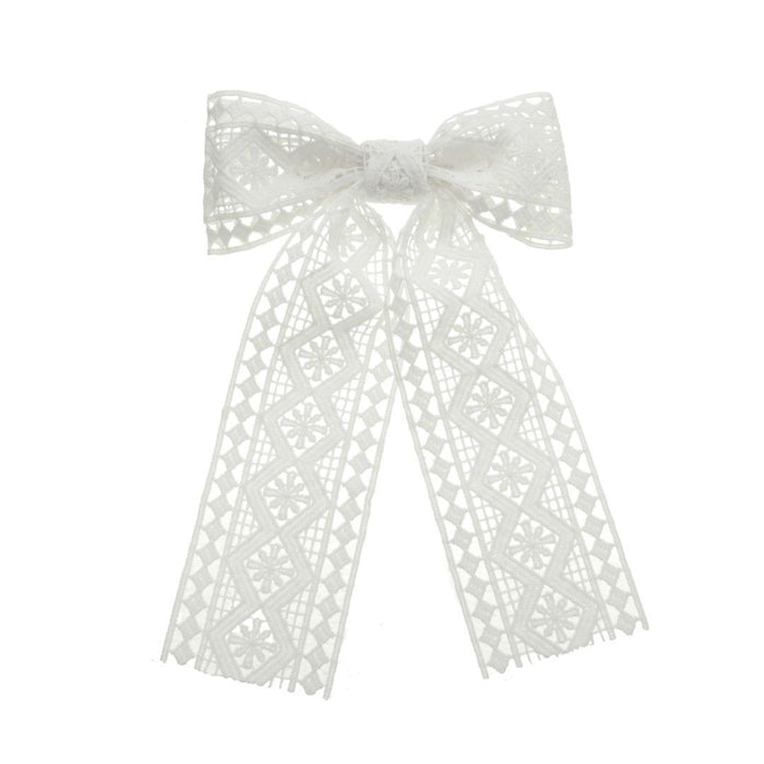 Laço de Cabelo Lia Guipir Branco