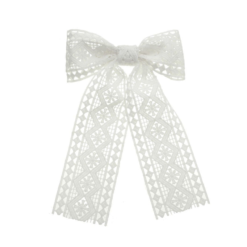 Laço de Cabelo Lia Guipir Branco
