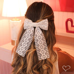 Laço de Cabelo Lia Guipir Branco