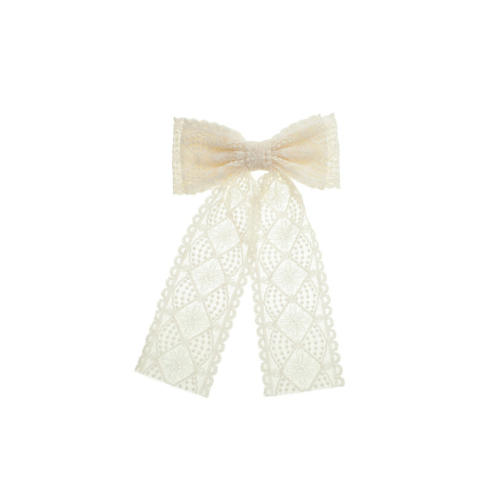 Laço de Cabelo Bia Renda Nude