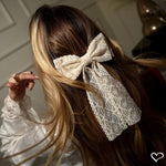 Laço de Cabelo Bia Renda Nude