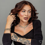 Brinco de Argola Tubo G Ariel Folheado a Ouro 18k