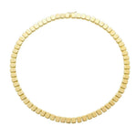 Colar Catarina Malha Metal Folheado a Ouro 18k