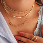 Colar Personalizado Nome Cravejado Ponto de Luz Zircônias Folheado a Ouro 18k